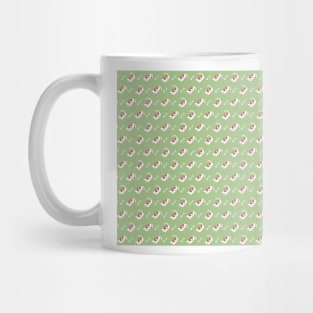 Sleeping Cat and Fish Bone Pattern I Mug